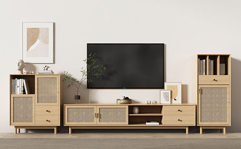 Nordic TV cabinet 3d model