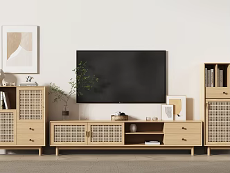 Nordic TV cabinet 3d model