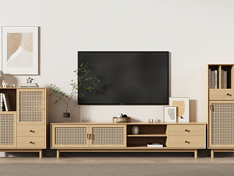 Nordic TV cabinet 3d model