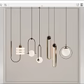Modern Pendant Lights With Geometric Shapes Metallic Frames And White Shades