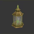 Lantern Paper Lantern Western Lantern Red Lantern Lighting Appliance Lantern Lamp Room Skylight Lanting Slide Lamp 3d model