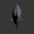 Colorful Fish With White Body Red Head Large Eyes And Purple Tail In Gray Background