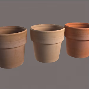 flower pottery flower pot 3d model