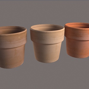 flower pottery flower pot 3d model