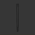 Practical Household Black Long Sticks Connected With Metal Rings For Daily Use