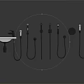 Different Designs of Shower Heads for Bathroom Featuring Handheld and Wall Mounted Types