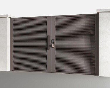 Modern Gate Patio Door 3d model