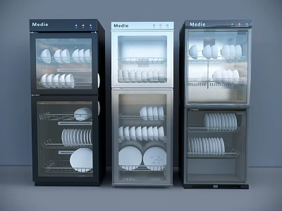 Modern Medela Dish Sterilizers As Efficient Kitchen Appliances For Dishes Storage 3d model