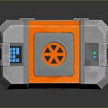 Modern Science Fiction Box Science Fiction Box Military Box Password Box 3d model