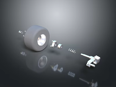High Quality Automotive Parts Including Tire Spring And Suspension Components 3d model