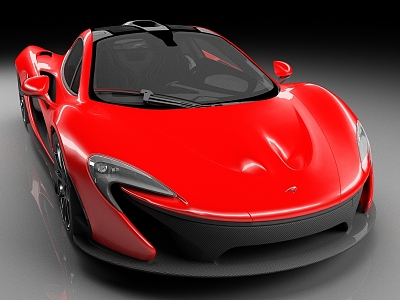 McLaren p1 car sedan luxury car racing sports car 3d model