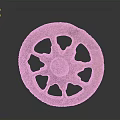 Shiny Copper Gear Mechanical Equipment With Star Shaped Design And Toothed Edge