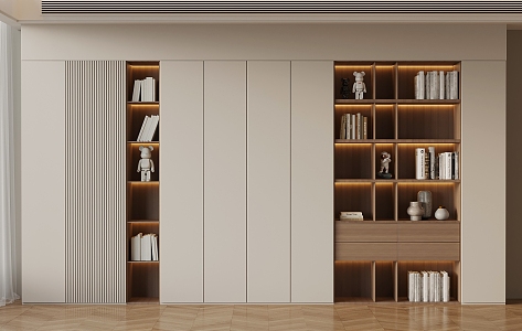 03 Bookcase Modern Bookcase 3d model