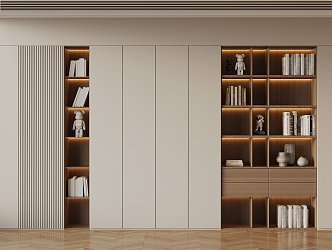 03 Bookcase Modern Bookcase 3d model