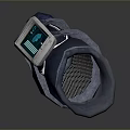 Wearable Tech Wrist Device With Digital Screen And Graphical Data