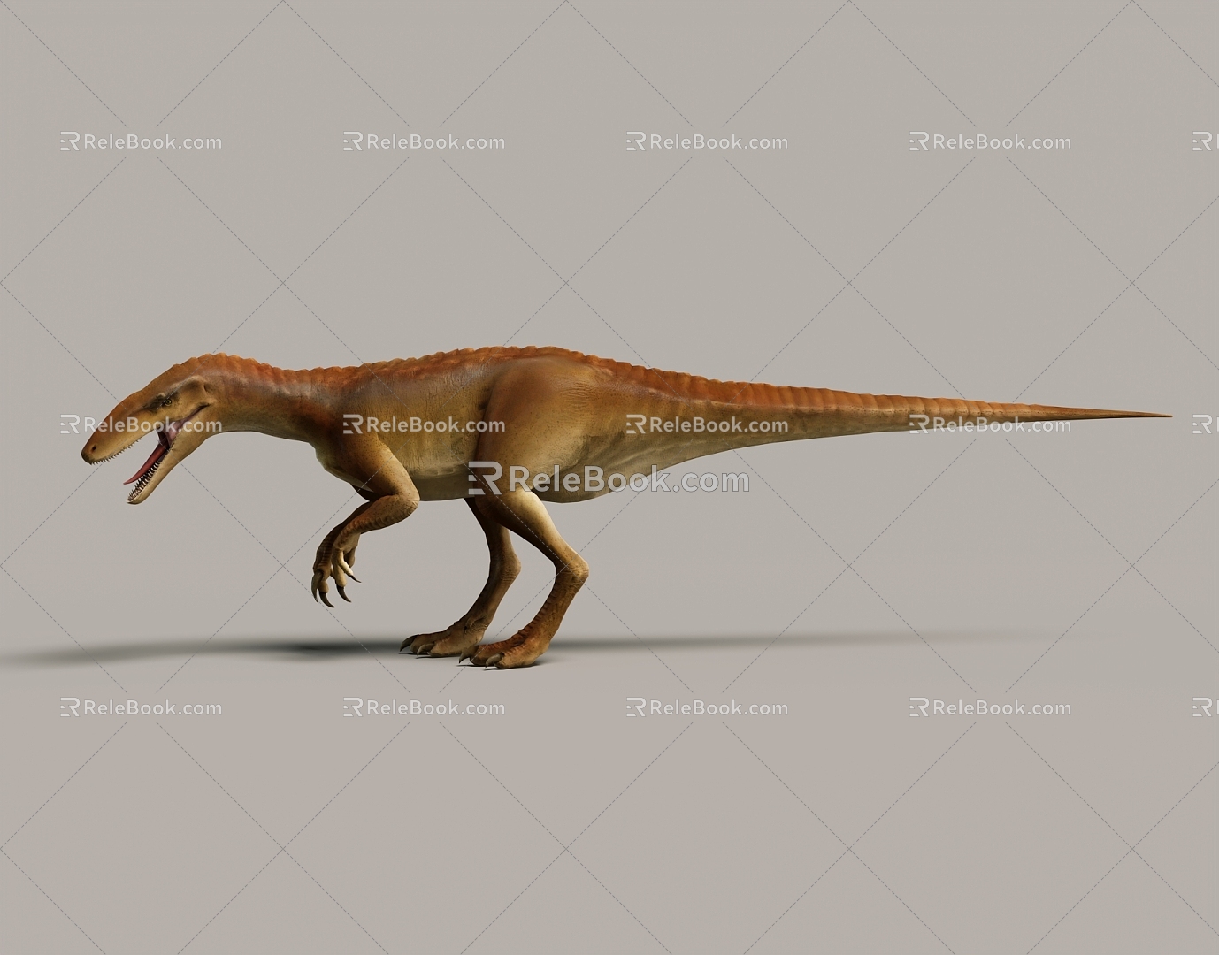 Modern Dinosaur Binding Jurassic Paleontology Toy Hand-held Ornaments Popular Science Museum Exhibition Hall 3d model