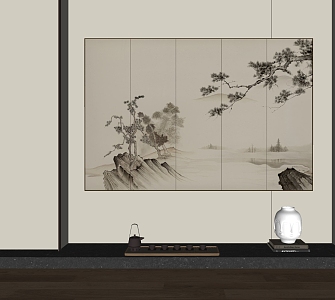 New Chinese Decorative Painting 3d model