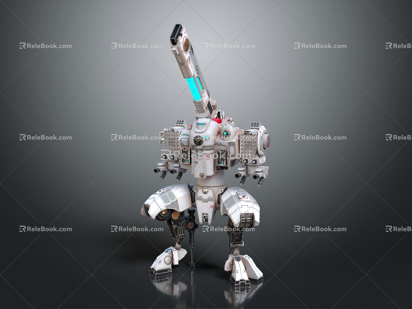 Modern Robot Mech Warrior Machine Battlearm Mechanical Battlearm Machine Warrior 3d model