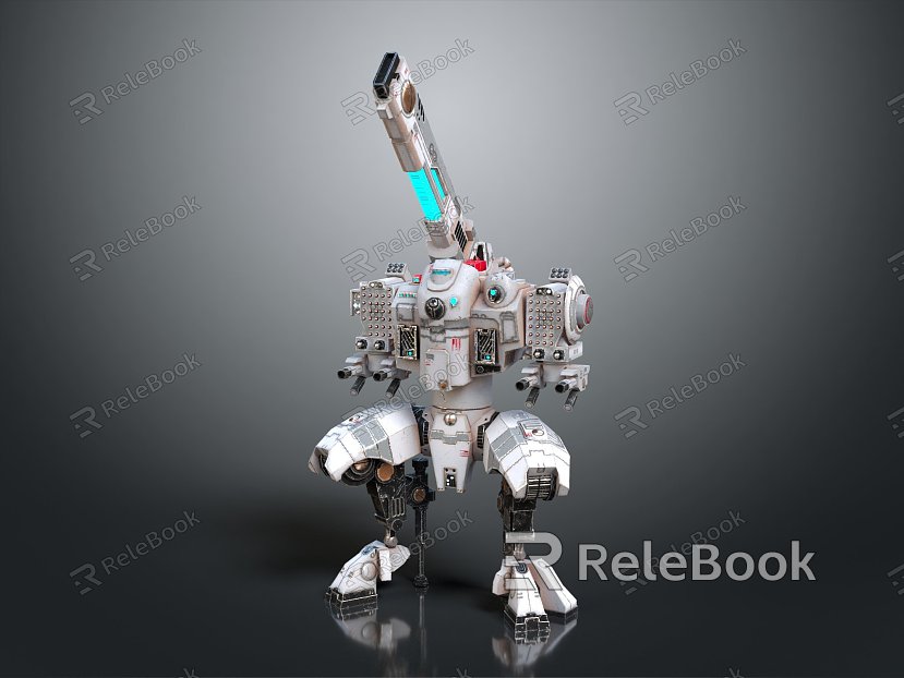 Modern Robot Mech Warrior Machine Battlearm Mechanical Battlearm Machine Warrior model