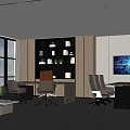 modern general manager office 3d model