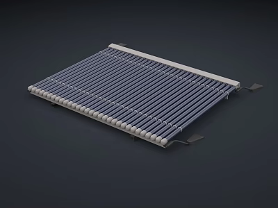 Electric Heating Plate with Parallel Metal Strips for Home Household Heating Use 3d model