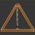 Weapon Training Shooting Practice Wooden Target Stand With Colorful Bullseye
