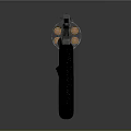 Vintage Revolver Weapon Featuring Metal Construction And Ergonomic Grip