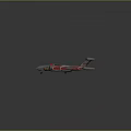 Futuristic Cosmic Spacecraft With Silver Red Exterior And Aerodynamic Wing Design For Space Exploration