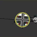 White Model Airplane Featuring Yellow Circular Propeller And Transparent Cockpit