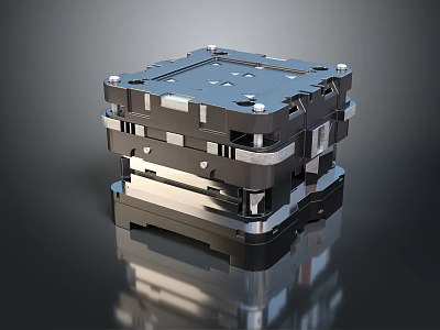 Premium Sports Equipment With Metal Multi Layer Square Design Stable Base And Precision Components 3d model
