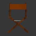 Stylish Folding Leisure Chair with Brown Wooden Frame Red Cushion and Armrests