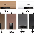 Modern Haier Kitchen Appliances With Various Colored Water Heaters And Multiple Styles