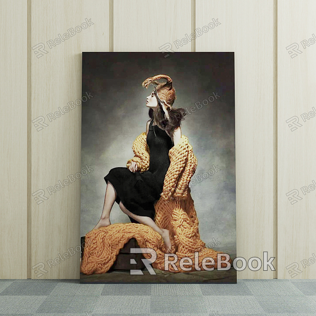 modern figure painting mural painting decorative painting model