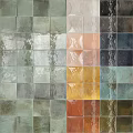 Assorted Ceramic Tiles Collection With Different Colors Various Textures And Glossy Matte Finishes 3d model