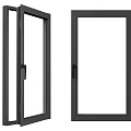 Modern Casement Window Designs With Different Frame Structures And Glass Panels For Home 3d model