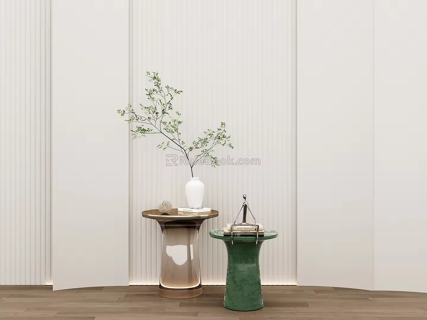 Modern Side Table Corner Table Small Coffee Table Round Table 3d model