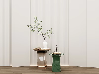 Modern Side Table Corner Table Small Coffee Table Round Table 3d model