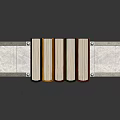 Vintage White Staircase Design Bookshelf With Colorful Decorative Books And Carved Railings