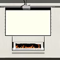 Advanced Projection Monitoring System With Security Camera And Display Screen For Indoor Use