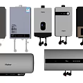 Haier Electric Water Heaters Modern Design Various Types Silver Finish Wall Mounted For Home Use