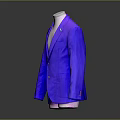 Elegant Purple Men's Suit With Single Breasted Design And Button Details