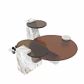 Modern Desk Design With Marble Base And Glass Top Surface 3d model