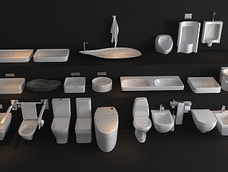 Modern Sanitary Ware Sanitary Components 3d model