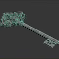 modern key old key antique key classical key 3d model
