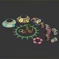 Colorful Traditional Clothing Accessories With Hats Scarves Bracelets And Necklaces