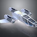 Futuristic Spacecraft 3D Model With Multi Engine Design For Cosmic Exploration
