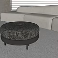 Modern sofa stool 3d model