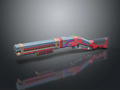 modern rifle semi-automatic rifle combat rifle battle rifle 3d model