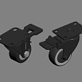 Metal Swivel Casters with Brake for Heavy Duty Furniture and Equipment