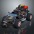 Modern all-terrain vehicle toy car four-wheeler beach car 3d model